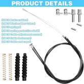 14Pcs Brake Cable Drive Rollator Replacement Parts, Brake Cable Parts for Walker